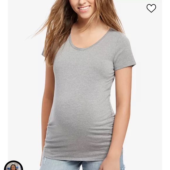 BumpStart Maternity Ruched T-Shirts Set of Two NWT - Picture 2 of 6